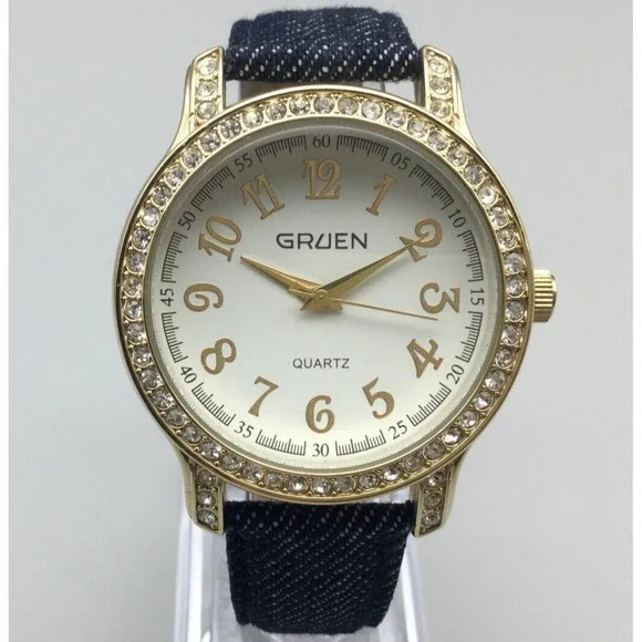 Gruen | Accessories | Gruen Watch Women Pave Gold Tone Round  display picture 2